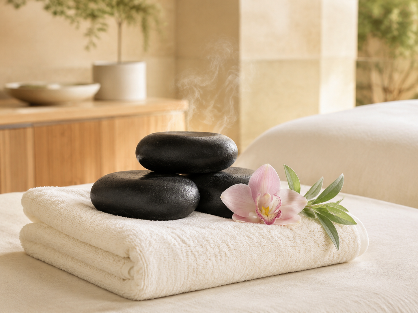 Hot Stone Massage setting